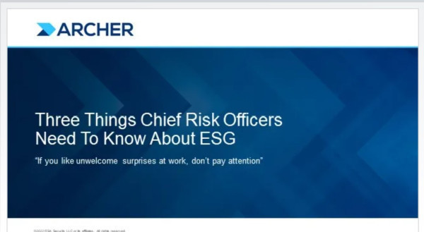 3 Things Risk Managers Need to Know About ESG