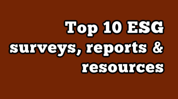 Top 10 ESG surveys reports  resources  ESG Professionals Network