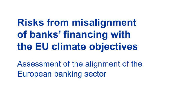 Risks from misalignment of banks’ financing with the EU climate objectives