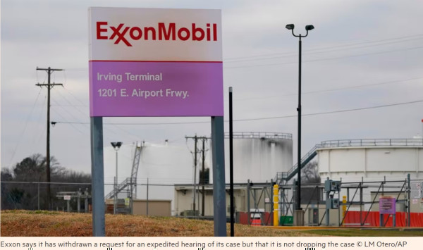 Investors pull ExxonMobil climate motion after oil supermajor sues