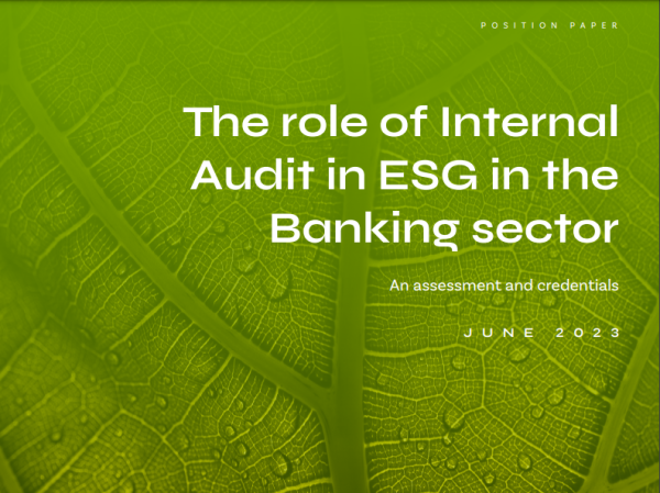 The role of Internal Audit in ESG in the Banking sector