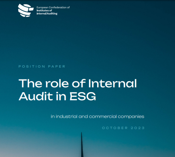 The role of Internal Audit in ESG
