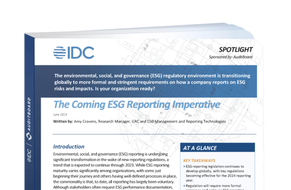 The Coming ESG Reporting Imperative