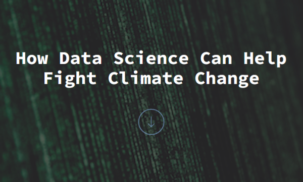 How Data Science Can Help Fight Climate Change