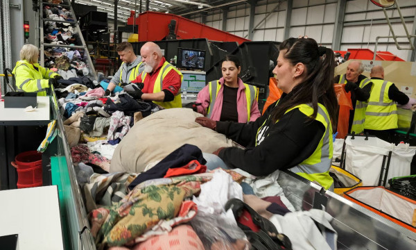 ‘A world first’: project recycles polyester into yarn for new clothes | Business | The Guardian