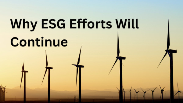 Tim Mohin: Why ESG Efforts Will Continue