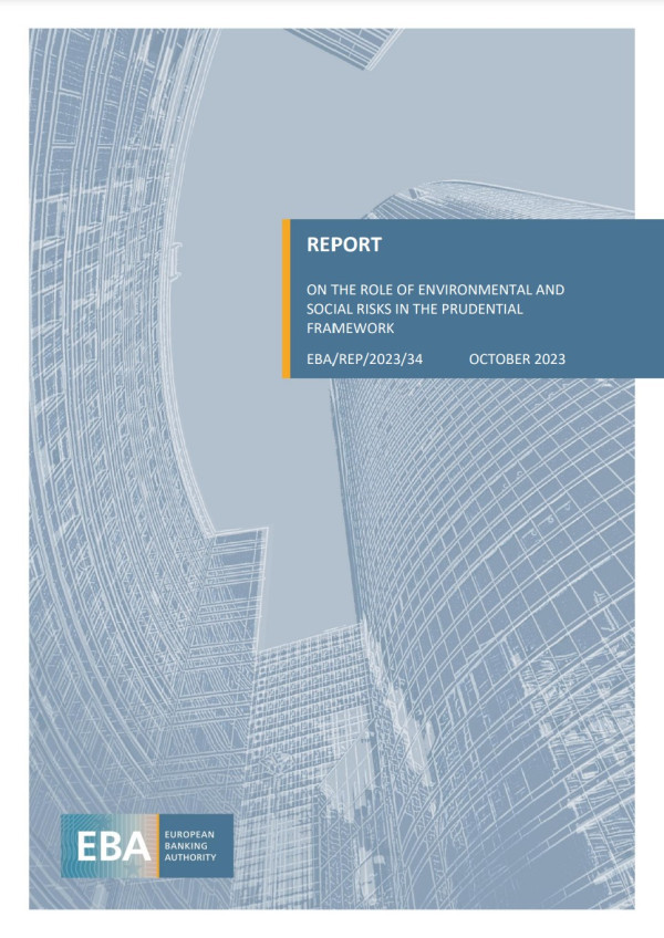 On The Role of Environmental and Social Risks in the Prudential Framework